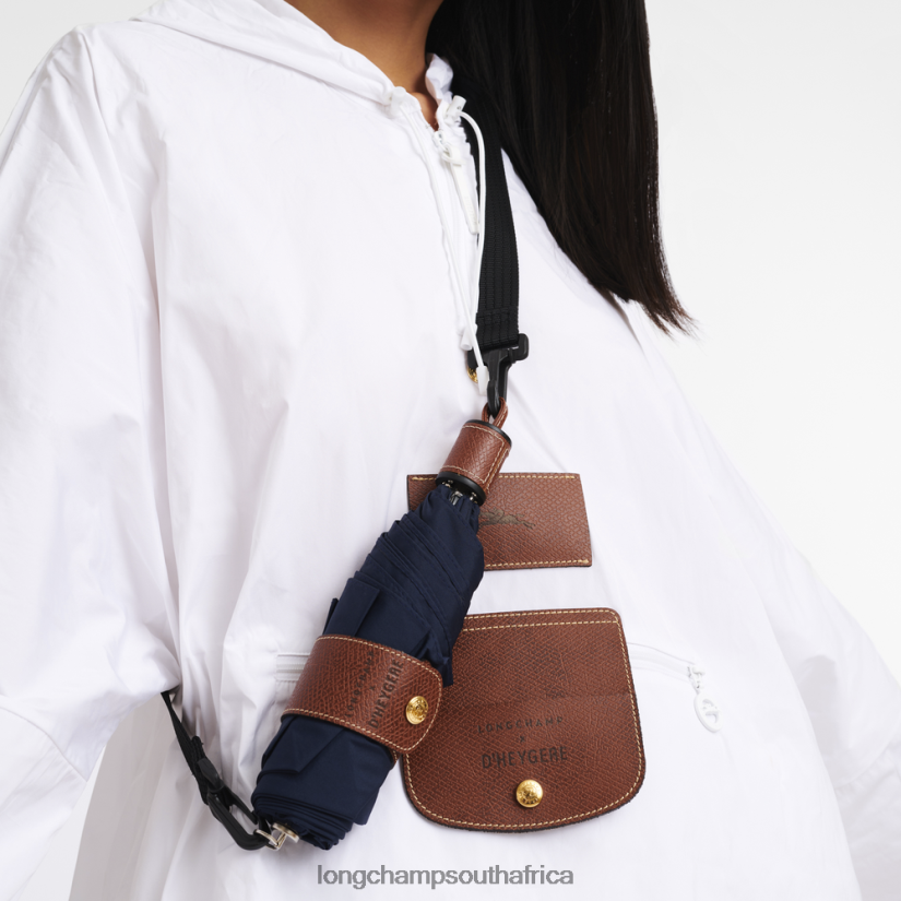 Umbrella Navy Accessories Longchamp X D'heygere Men 6D0H6J965