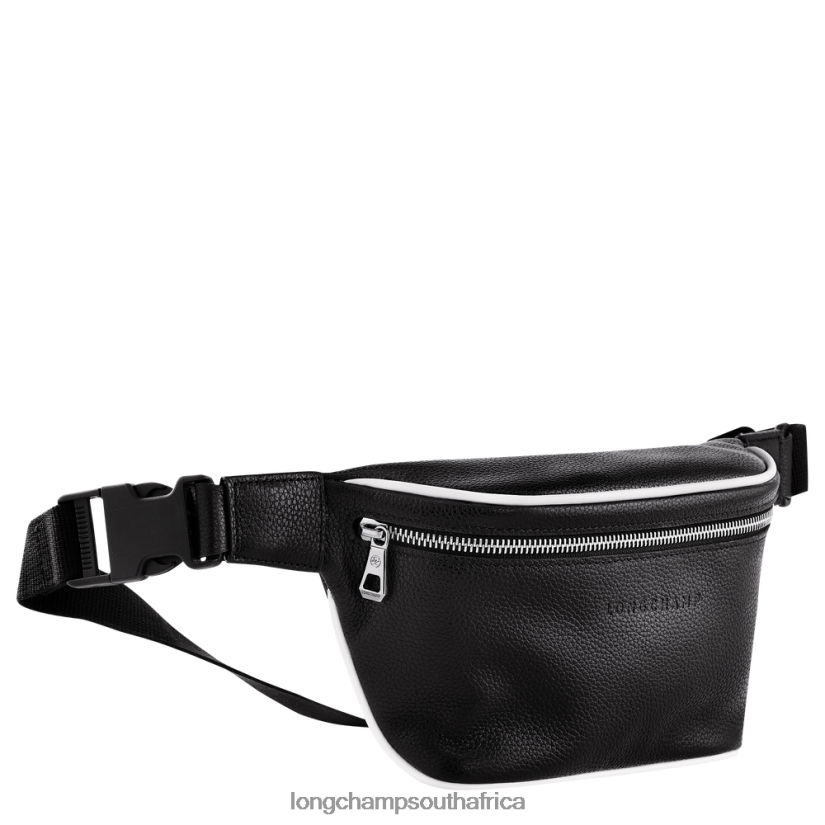 Le Foulonne Belt bag Black/White Bags Longchamp Men 6D0H6J460