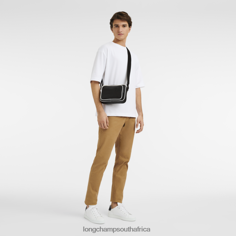 Le Foulonne Camera bag Black/White Bags Longchamp Men 6D0H6J1124