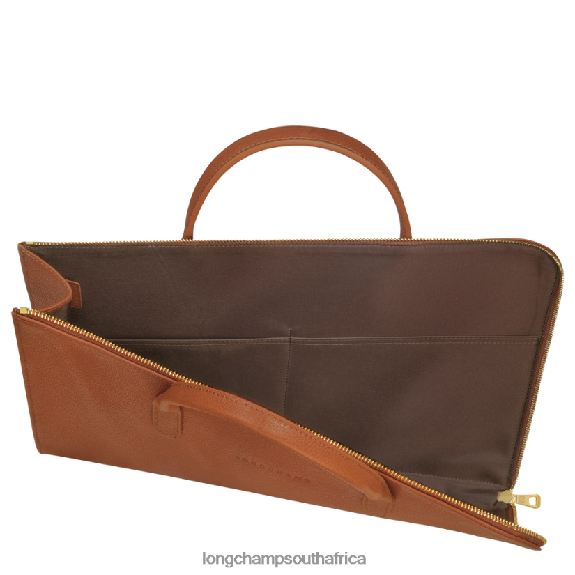 Le Foulonne Briefcase Caramel Bags Longchamp Men 6D0H6J471