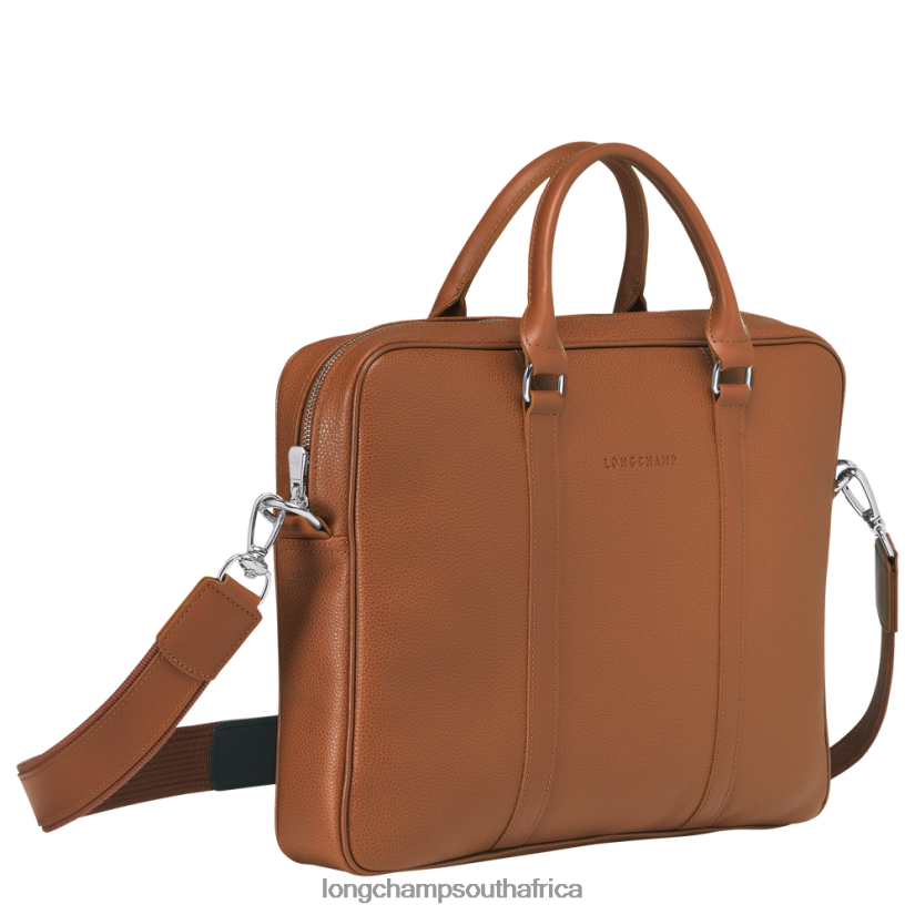 Le Foulonne Briefcase Caramel Bags Longchamp Men 6D0H6J477