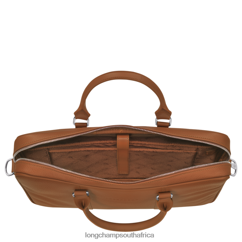 Le Foulonne Briefcase Caramel Bags Longchamp Men 6D0H6J477