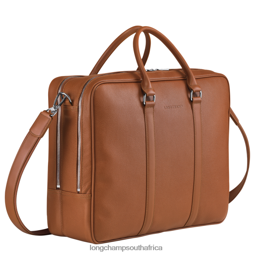 Le Foulonne Briefcase Caramel Bags Longchamp Men 6D0H6J482