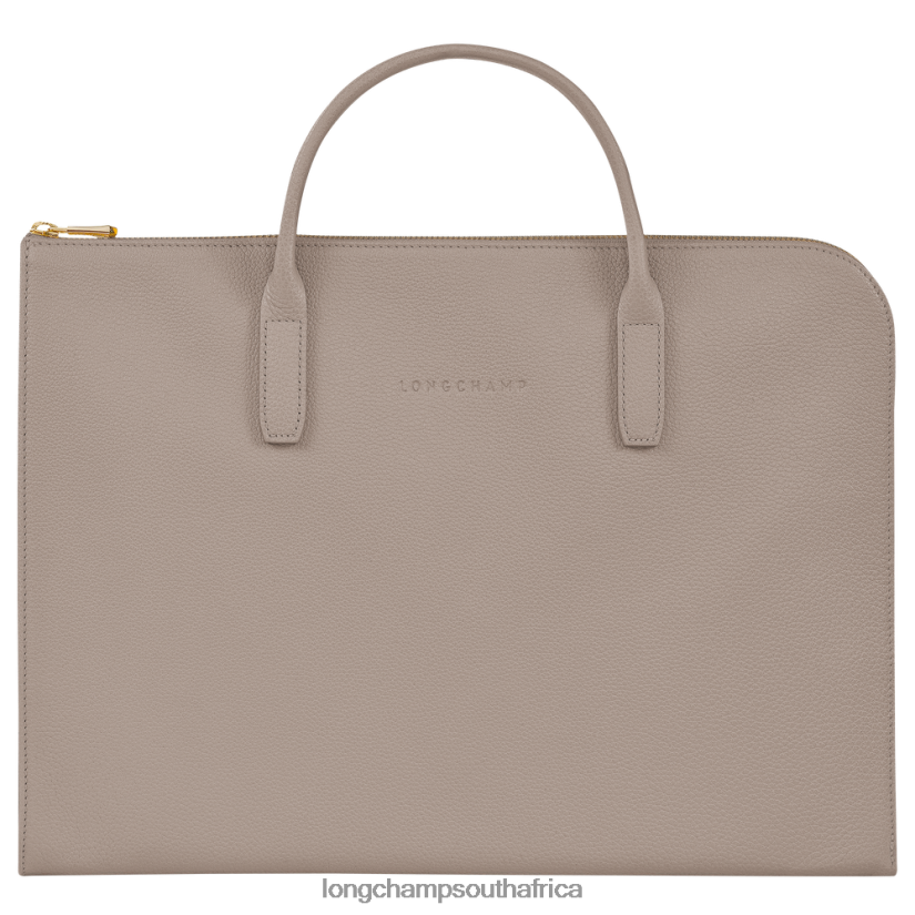 Le Foulonne Briefcase Turtledove Bags Longchamp Men 6D0H6J473