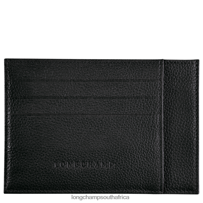 Le Foulonne Card holder Black Leather Goods Longchamp Men 6D0H6J650 Le Foulonne Card holder Black Leather Goods Longchamp Men 6D0H6J650