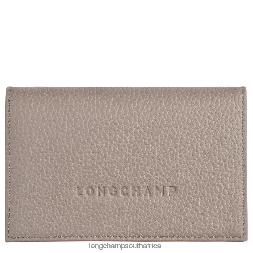Le Foulonne Card holder Turtledove Leather Goods Longchamp Men 6D0H6J656