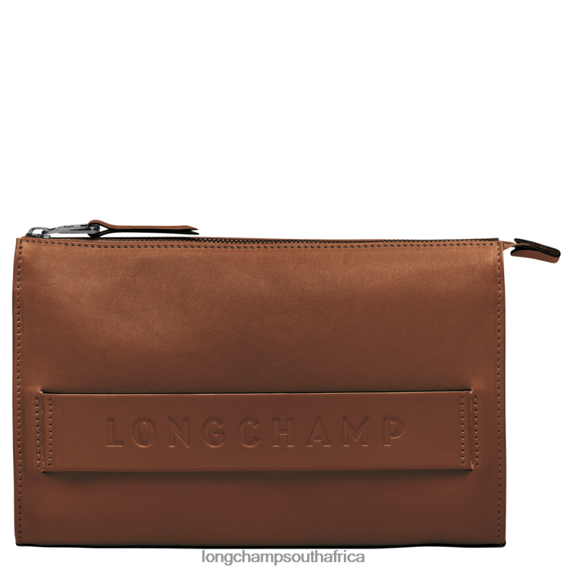 3D Pouch Cognac Leather Goods Longchamp Men 6D0H6J723