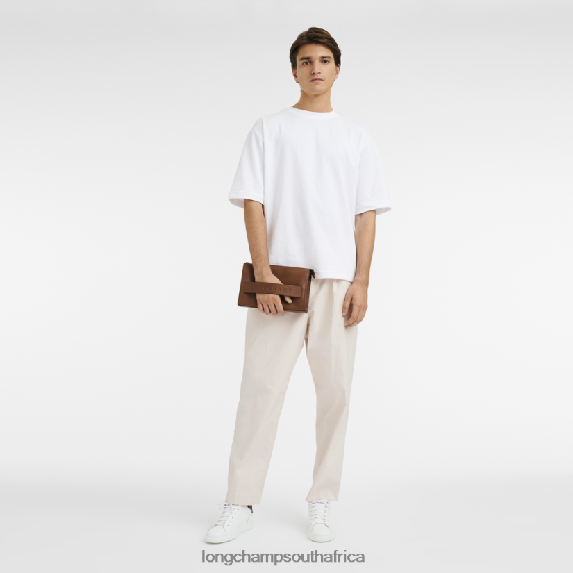 3D Pouch Cognac Leather Goods Longchamp Men 6D0H6J723