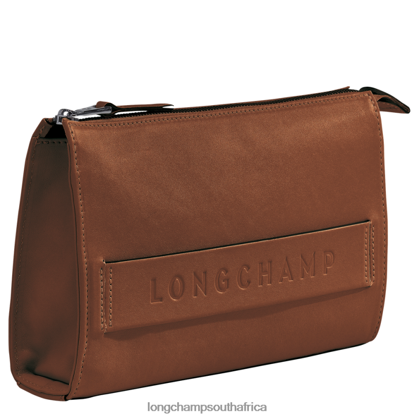 3D Pouch Cognac Leather Goods Longchamp Men 6D0H6J723