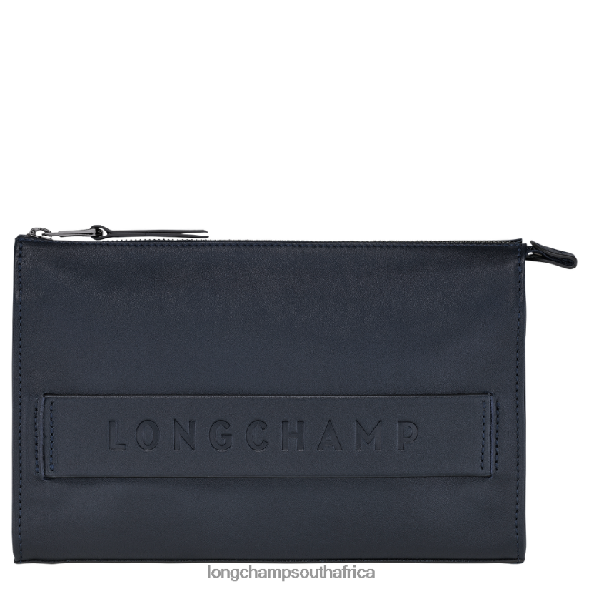 3D Pouch Midnight Blue Leather Goods Longchamp Men 6D0H6J13