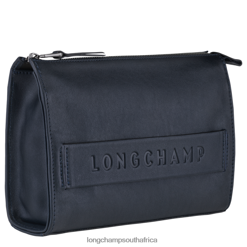 3D Pouch Midnight Blue Leather Goods Longchamp Men 6D0H6J13