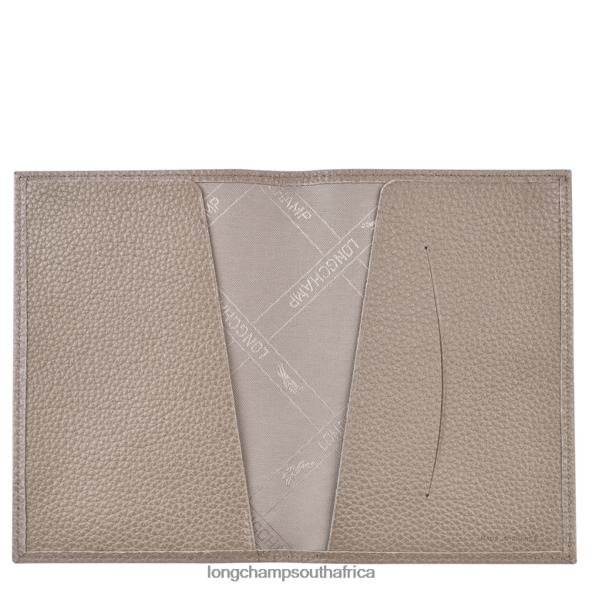 Le Foulonne Passport cover Turtledove Leather Goods Longchamp Men 6D0H6J728