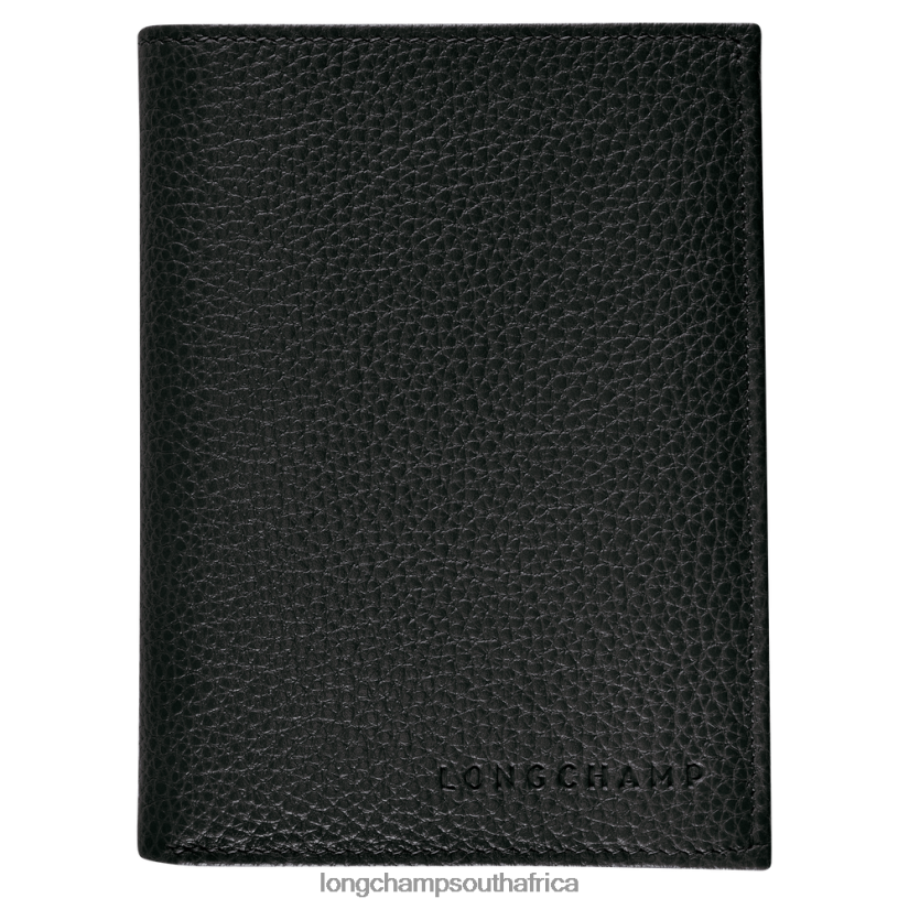 Le Foulonne Wallet Black Leather Goods Longchamp Men 6D0H6J630