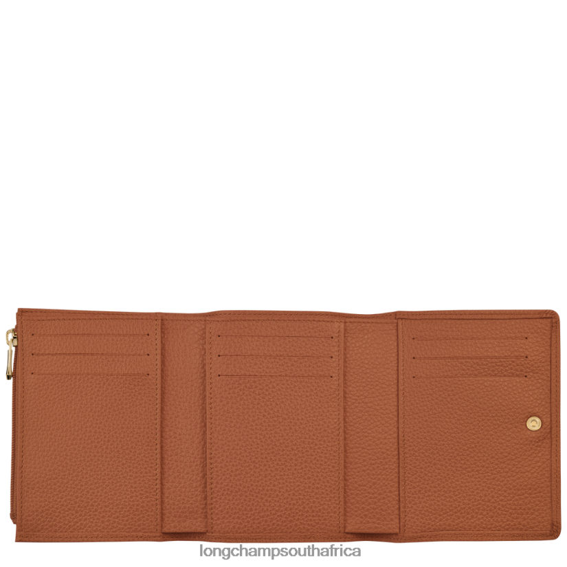 Le Foulonne Wallet Caramel Leather Goods Longchamp Men 6D0H6J597