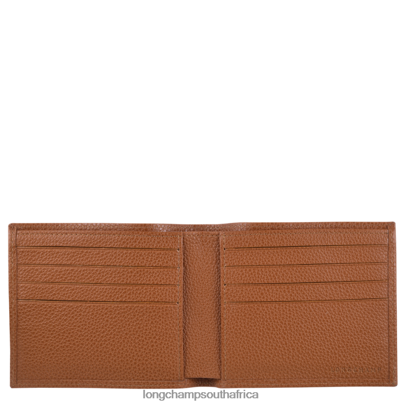 Le Foulonne Wallet Caramel Leather Goods Longchamp Men 6D0H6J629