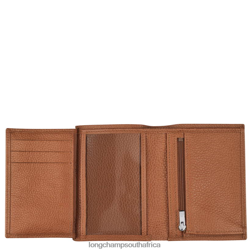 Le Foulonne Wallet Caramel Leather Goods Longchamp Men 6D0H6J632