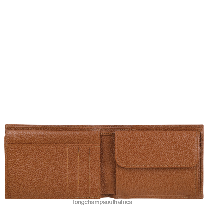 Le Foulonne Wallet Caramel Leather Goods Longchamp Men 6D0H6J635