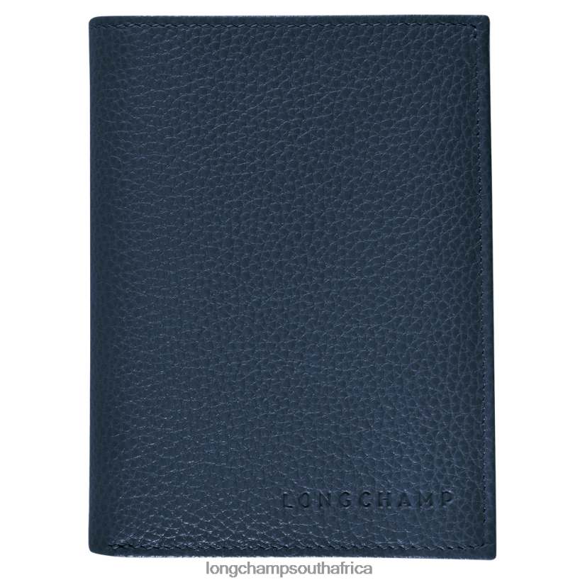 Le Foulonne Wallet Navy Leather Goods Longchamp Men 6D0H6J631