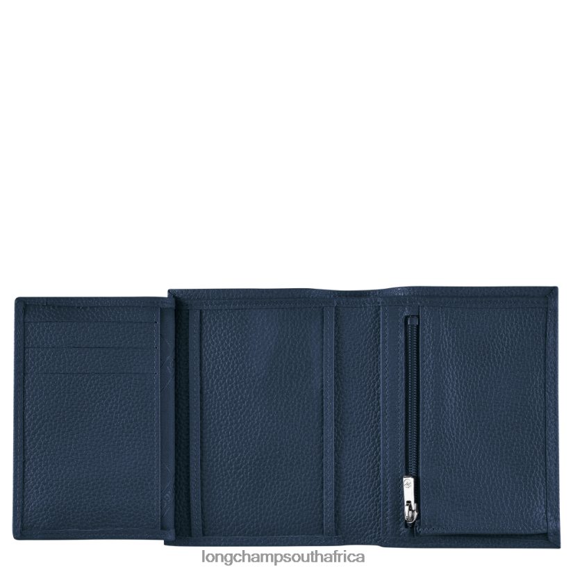 Le Foulonne Wallet Navy Leather Goods Longchamp Men 6D0H6J631