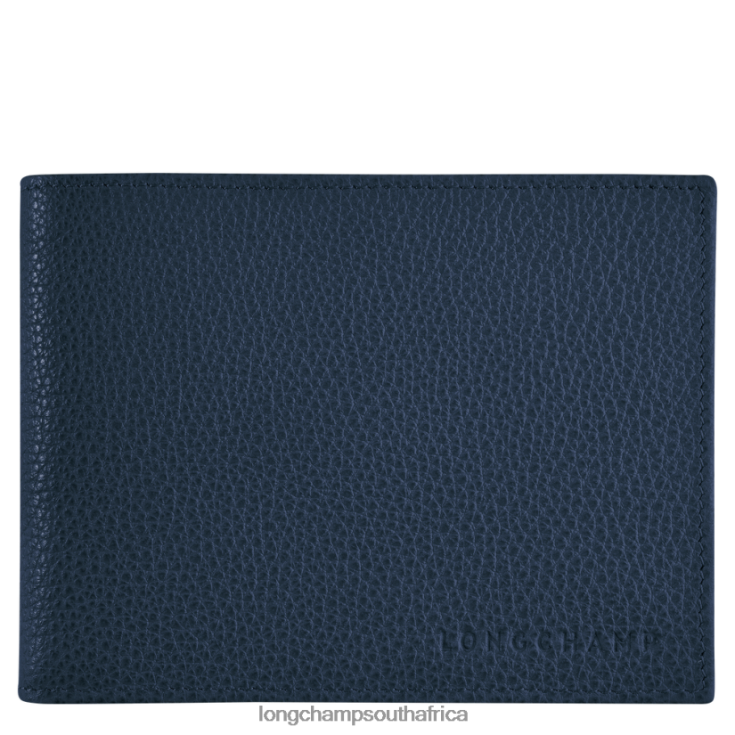 Le Foulonne Wallet Navy Leather Goods Longchamp Men 6D0H6J634