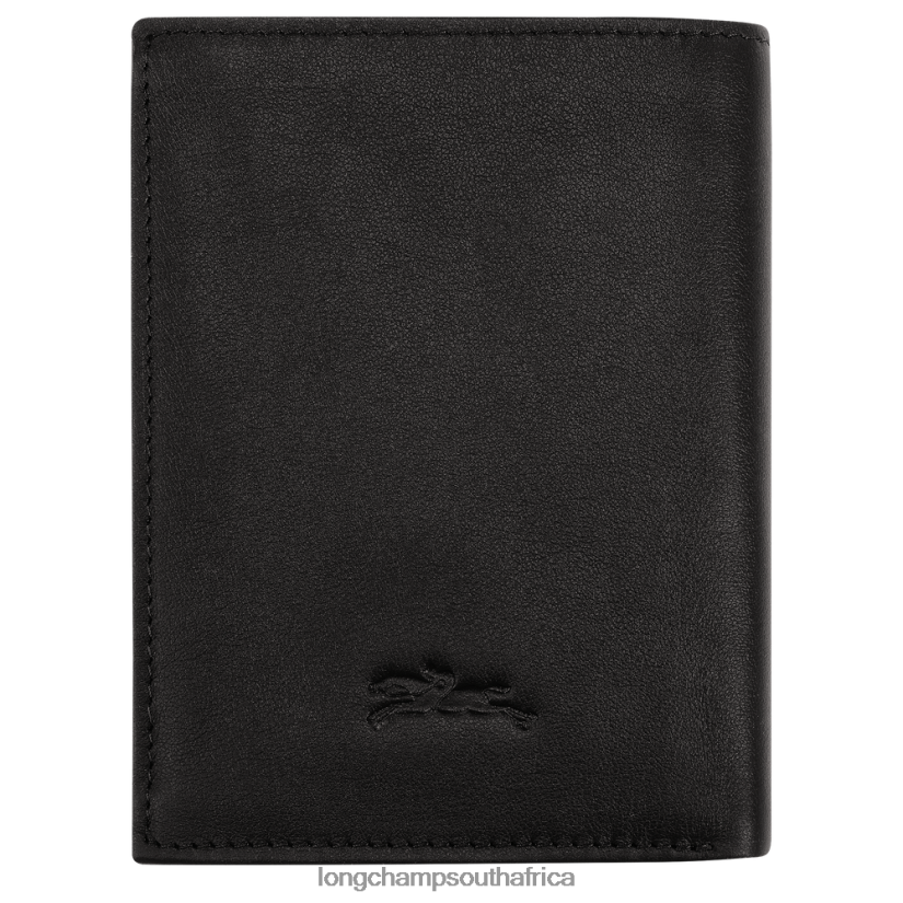 sur Seine Wallet Black Leather Goods Longchamp Men 6D0H6J1129