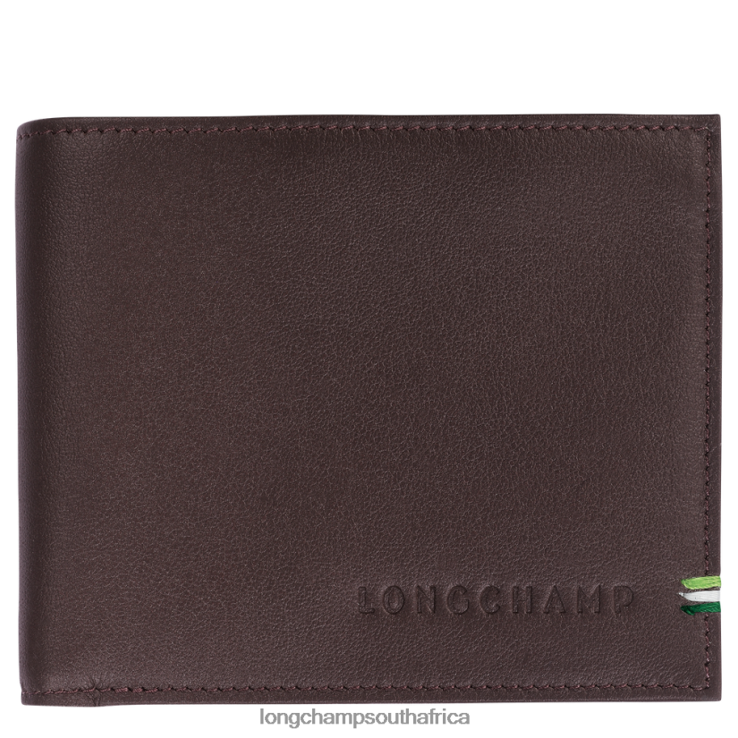 sur Seine Wallet Mocha Leather Goods Longchamp Men 6D0H6J1128