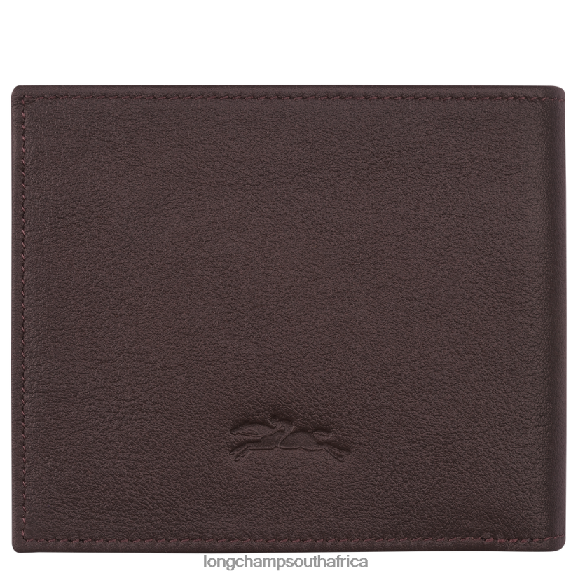 sur Seine Wallet Mocha Leather Goods Longchamp Men 6D0H6J1128