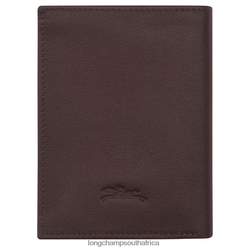 sur Seine Wallet Mocha Leather Goods Longchamp Men 6D0H6J1130