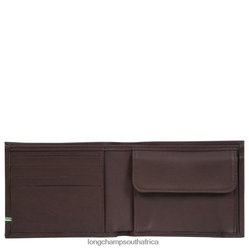 sur Seine Wallet Mocha Leather Goods Longchamp Men 6D0H6J1131