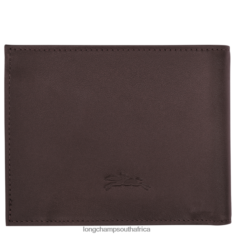 sur Seine Wallet Mocha Leather Goods Longchamp Men 6D0H6J1131