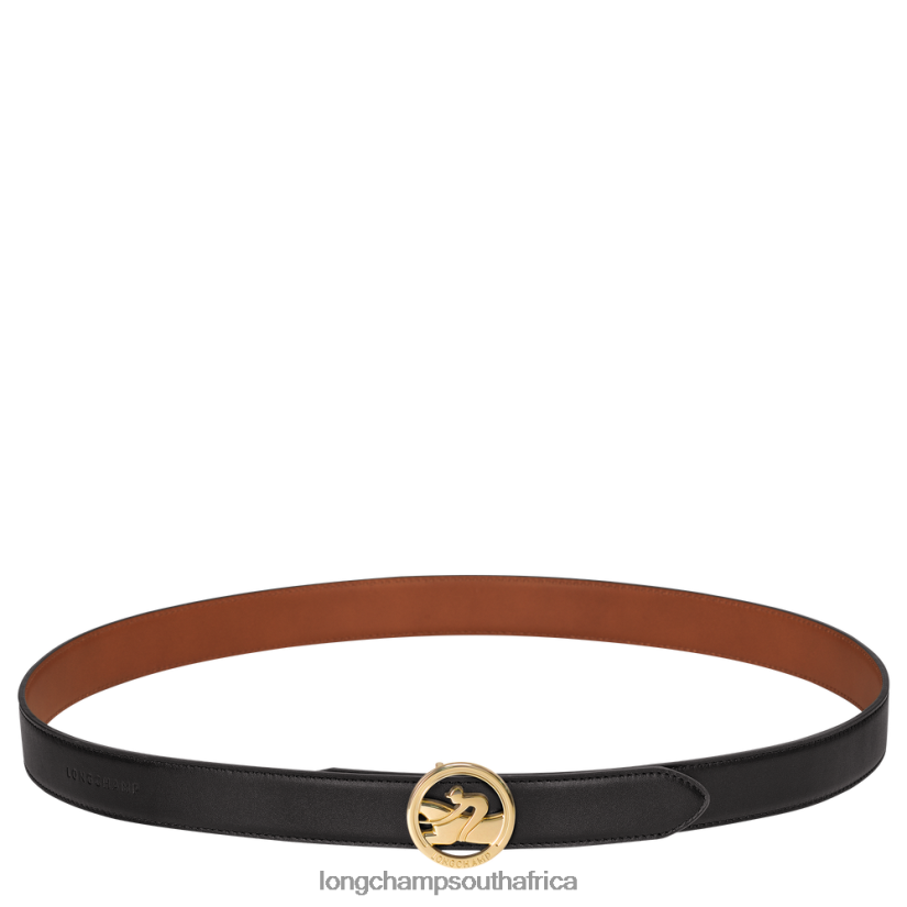 Box-Trot belt Black/Cognac Accessories Longchamp Women 6D0H6J940