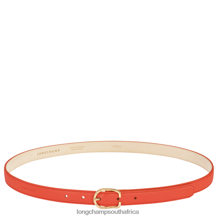 Le Foulonne belt Orange Accessories Longchamp Women 6D0H6J926