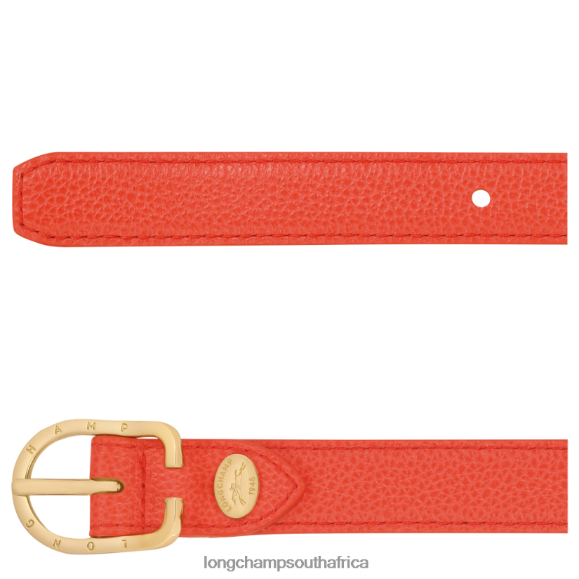 Le Foulonne belt Orange Accessories Longchamp Women 6D0H6J926