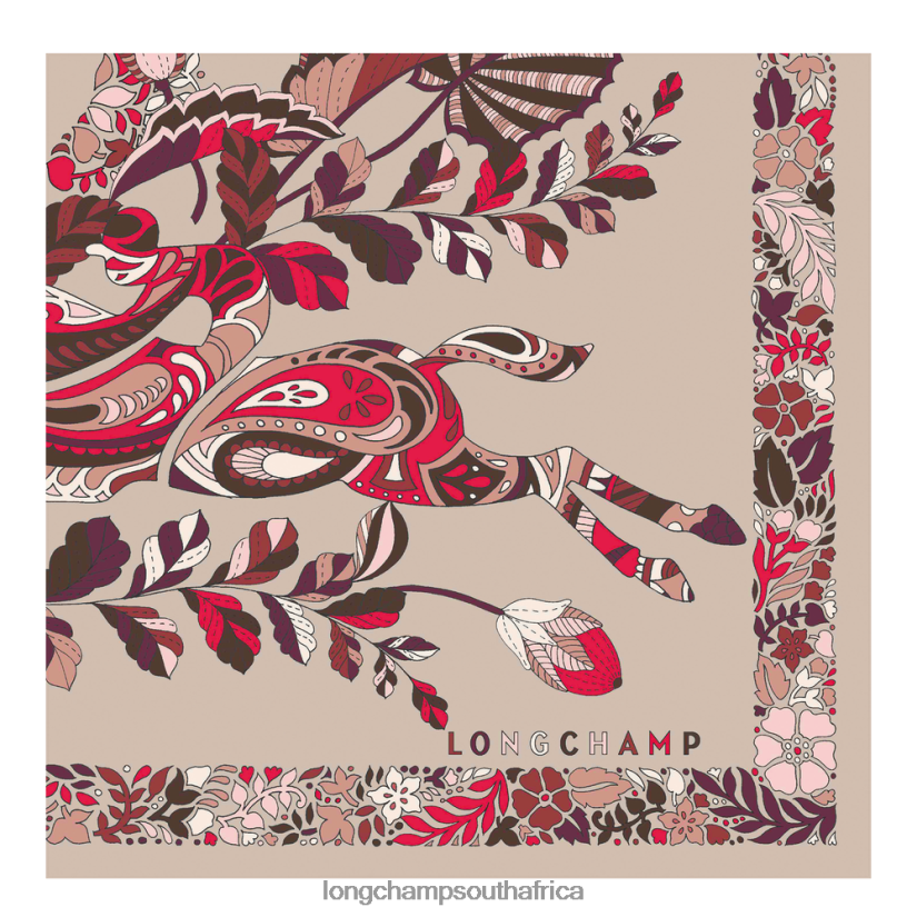 Spring/Summer 2023 Collection Silk scarf 50 Blush Accessories Longchamp Women 6D0H6J1008