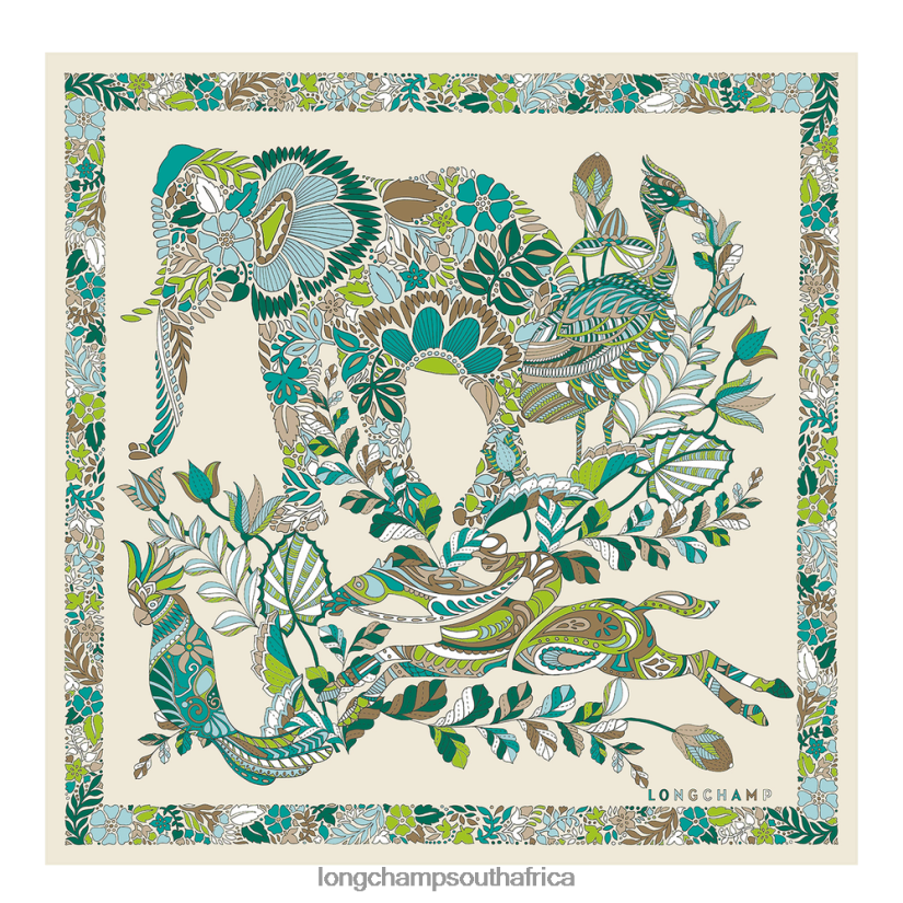 Spring/Summer 2023 Collection Silk scarf 50 Grass/Green Light Accessories Longchamp Women 6D0H6J1007