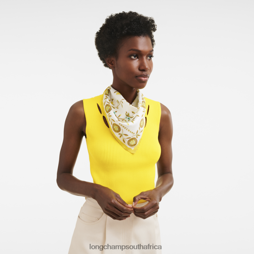 Spring/Summer 2023 Collection Silk scarf 50 Lemon Accessories Longchamp Women 6D0H6J1019