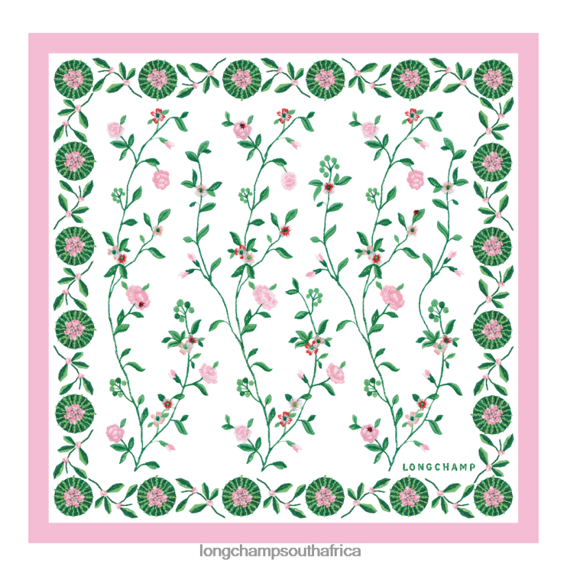 Spring/Summer 2023 Collection Silk scarf 50 Pink Accessories Longchamp Women 6D0H6J1018