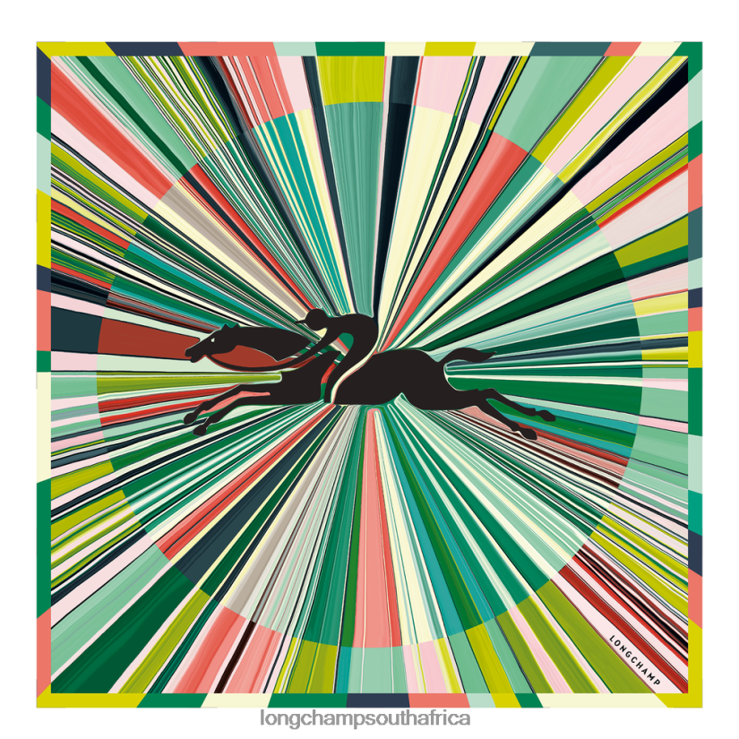 Spring/Summer 2023 Collection Silk scarf 70 Grass/Green Light Accessories Longchamp Women 6D0H6J1038