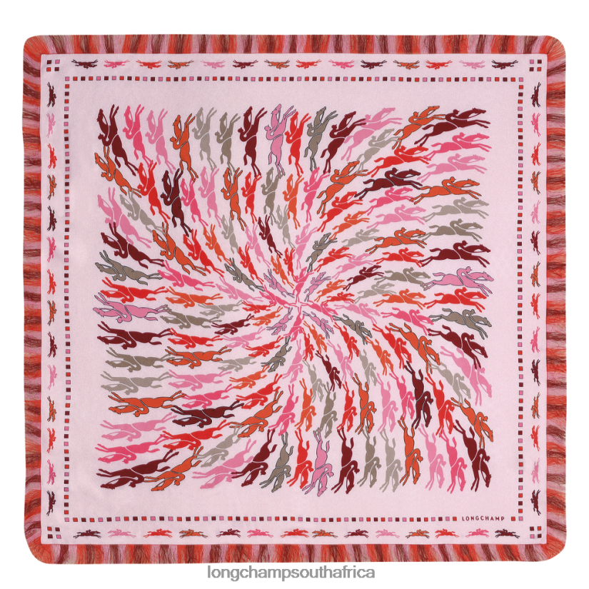 Spring/Summer 2023 Collection Silk scarf 70 Pink Accessories Longchamp Women 6D0H6J1028