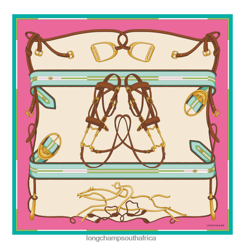 Spring/Summer 2023 Collection Silk scarf 90 Fuchsia Accessories Longchamp Women 6D0H6J1047