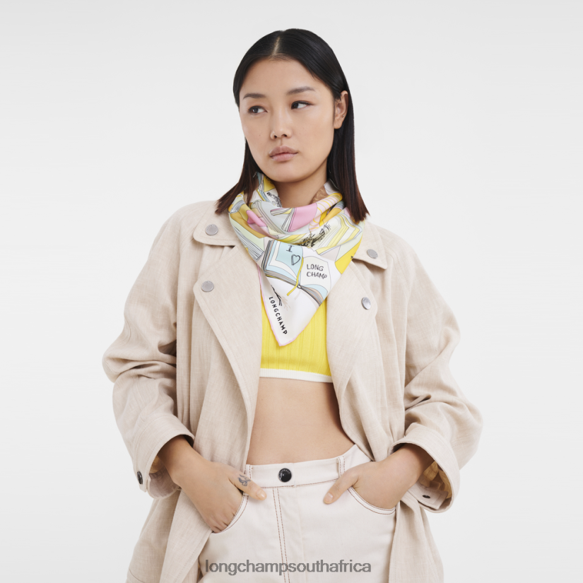 Spring/Summer 2023 Collection Silk scarf 90 Lemon Accessories Longchamp Women 6D0H6J1050