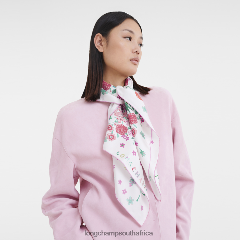 Spring/Summer 2023 Collection Silk scarf 90 Pink Accessories Longchamp Women 6D0H6J1039