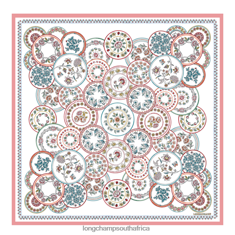 Spring/Summer Collection 2022 Silk scarf Ivory Accessories Longchamp Women 6D0H6J1042