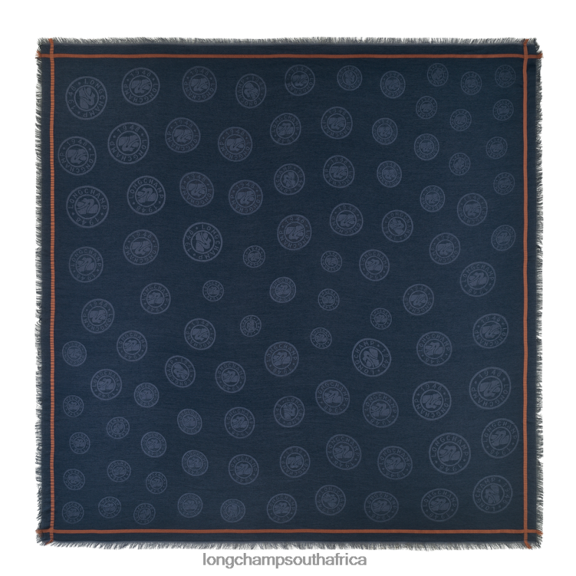 Spring/Summer 2023 Collection Shawl Navy Accessories Longchamp Women 6D0H6J979