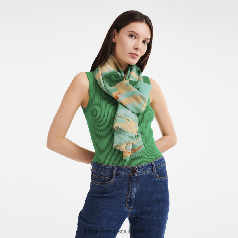 Spring/Summer 2023 Collection Stole Aqua Accessories Longchamp Women 6D0H6J1000