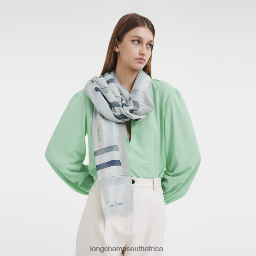 Spring/Summer 2023 Collection Stole Aqua Accessories Longchamp Women 6D0H6J995