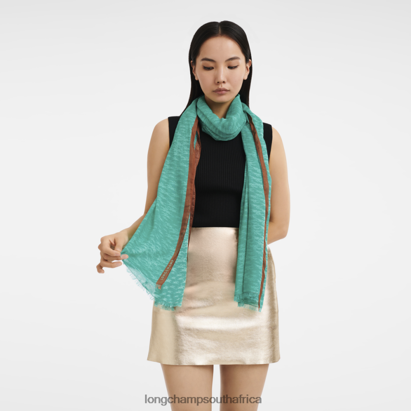 Spring/Summer 2023 Collection Stole Turquoise Accessories Longchamp Women 6D0H6J972