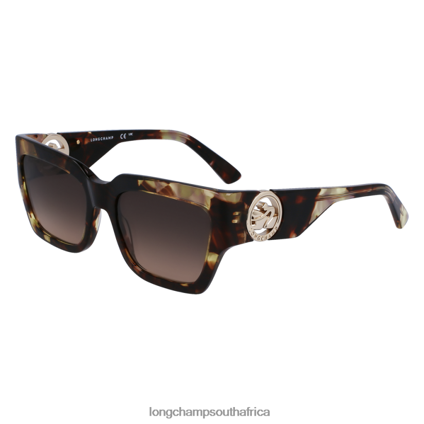 Spring/Summer Collection 2023 Sunglasses Green Havana Accessories Longchamp Women 6D0H6J880