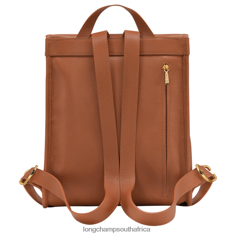 Le Foulonne Backpack Caramel Bags Longchamp Women 6D0H6J427