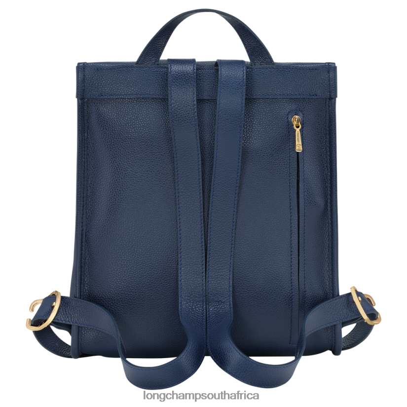 Le Foulonne Backpack Navy Bags Longchamp Women 6D0H6J430